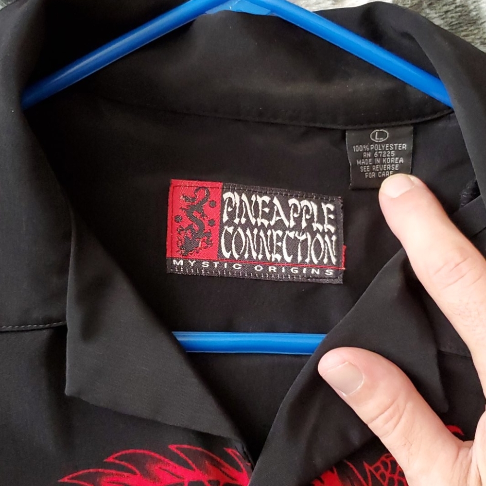 Red dragon button down - Picture 3 of 3